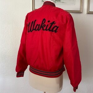 Vintage red bomber jacket